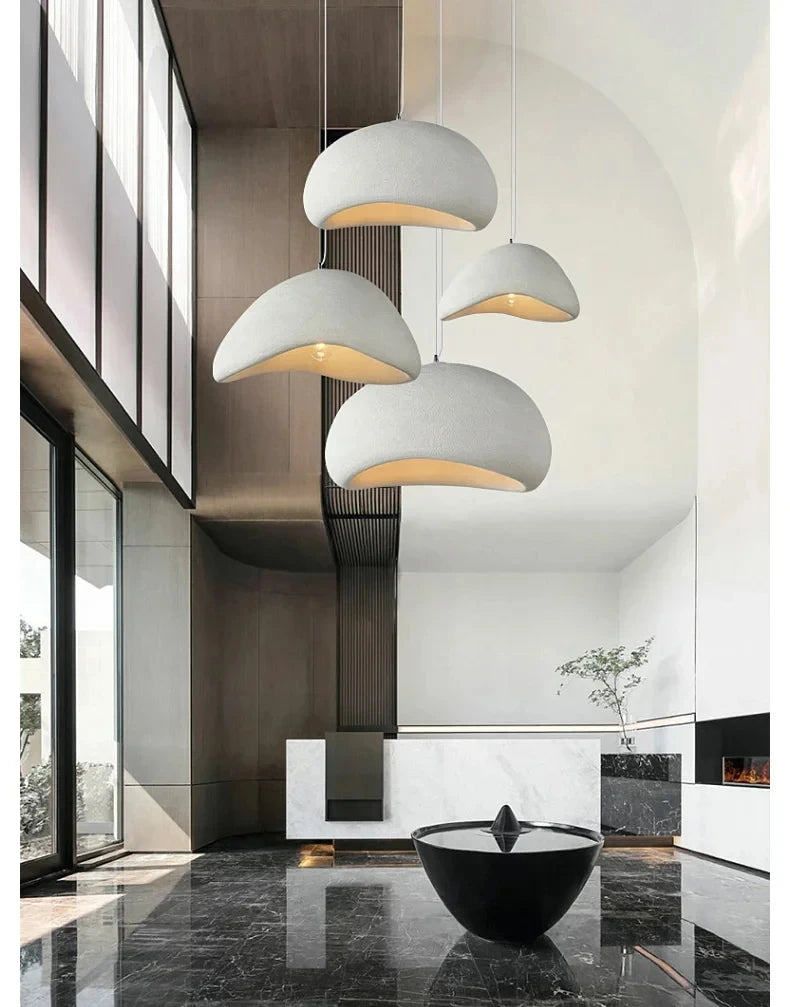 Japanese Wabi Sabi Chandelier Modern LED Pendant Lights for Dining Living Room Bedroom Bar Designer Homestay E27 Hanging Lamps