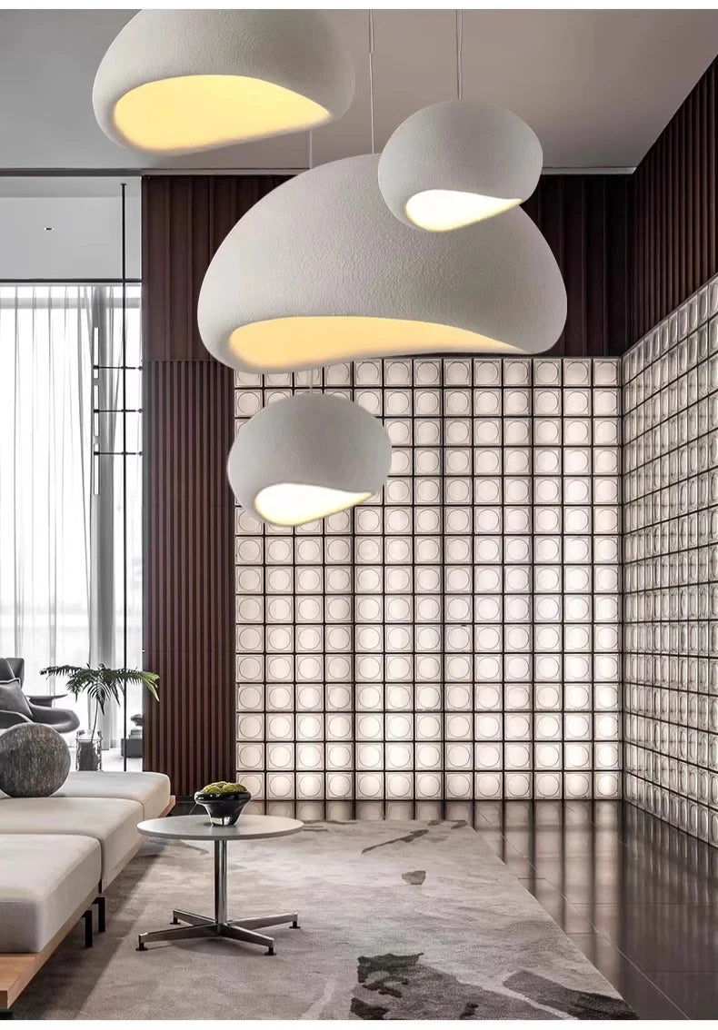 Japanese Wabi Sabi Chandelier Modern LED Pendant Lights for Dining Living Room Bedroom Bar Designer Homestay E27 Hanging Lamps