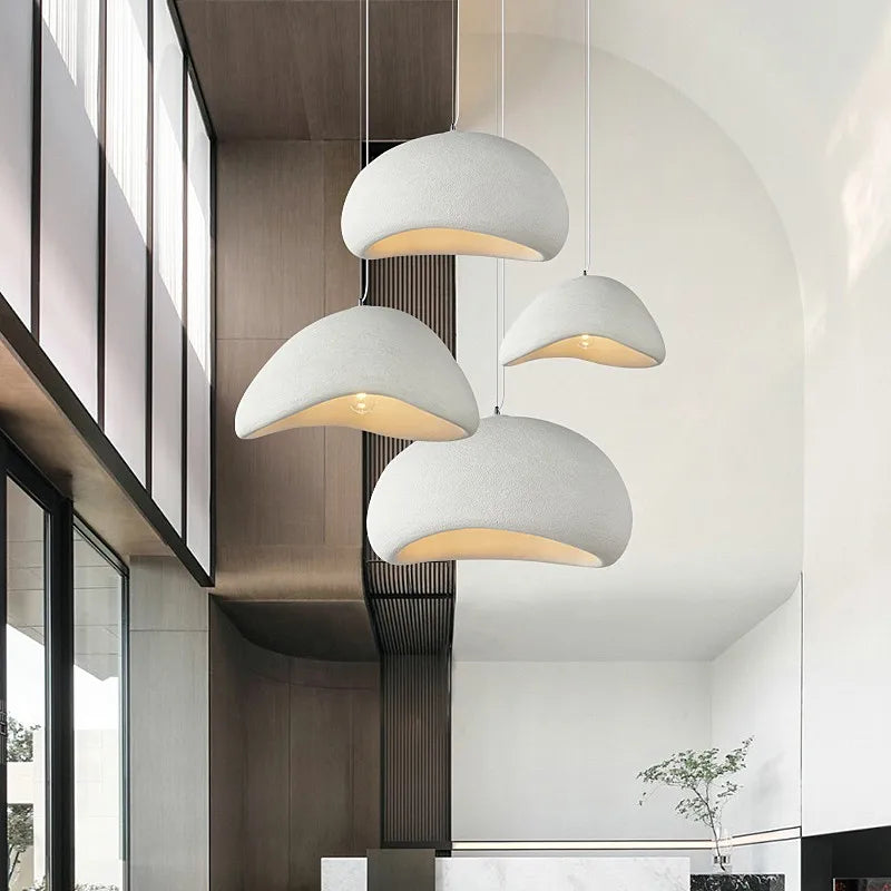 Japanese Wabi Sabi Chandelier Modern LED Pendant Lights for Dining Living Room Bedroom Bar Designer Homestay E27 Hanging Lamps