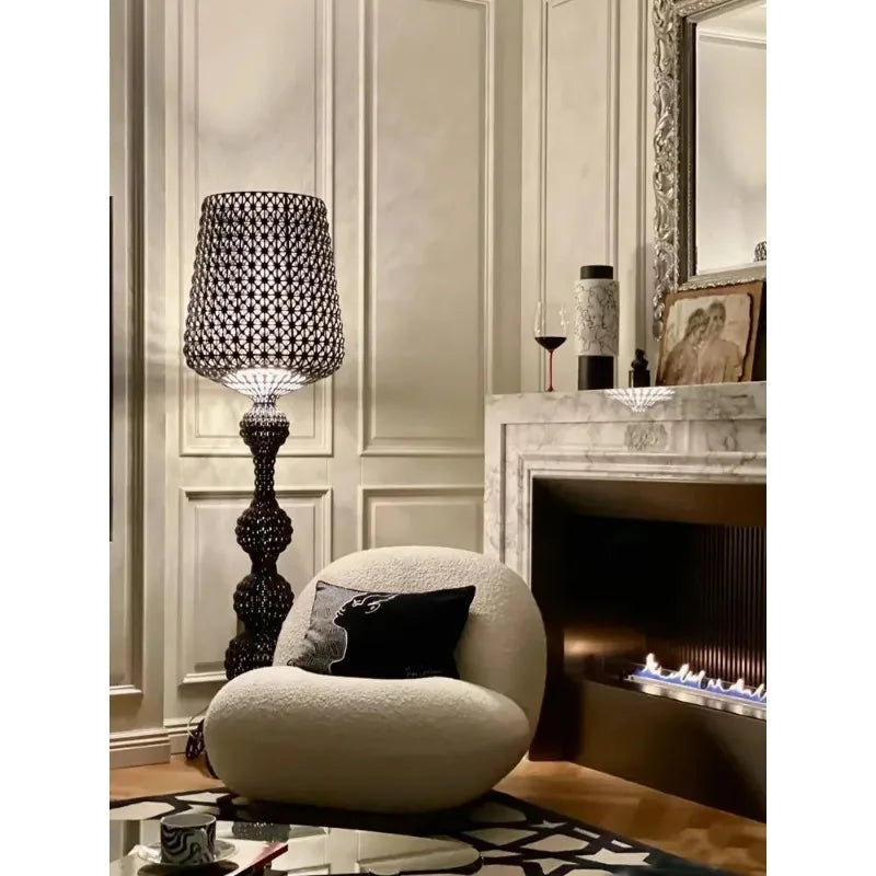 Italian Kartell Living Room Floor Lamp Designer, Artistic Decoration, Hollowed Out Internet Famous Ornament, Ins Style Bedroom L