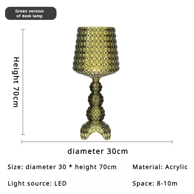 Italian Kartell Living Room Floor Lamp Designer, Artistic Decoration, Hollowed Out Internet Famous Ornament, Ins Style Bedroom L