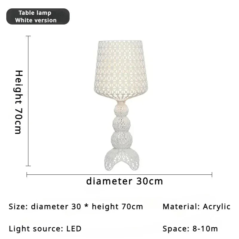 Italian Kartell Living Room Floor Lamp Designer, Artistic Decoration, Hollowed Out Internet Famous Ornament, Ins Style Bedroom L