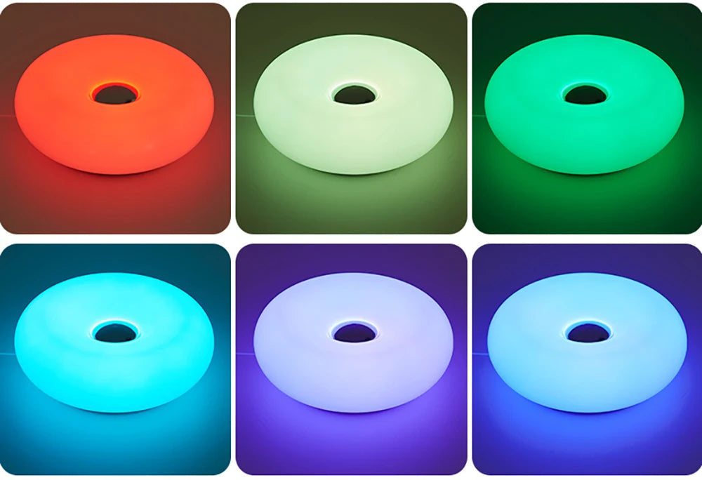 Bauhaus Table Lamp USB Plug Bedroom Bedside Lamp Living Room Dining Room Decoration Donut Ambient Light