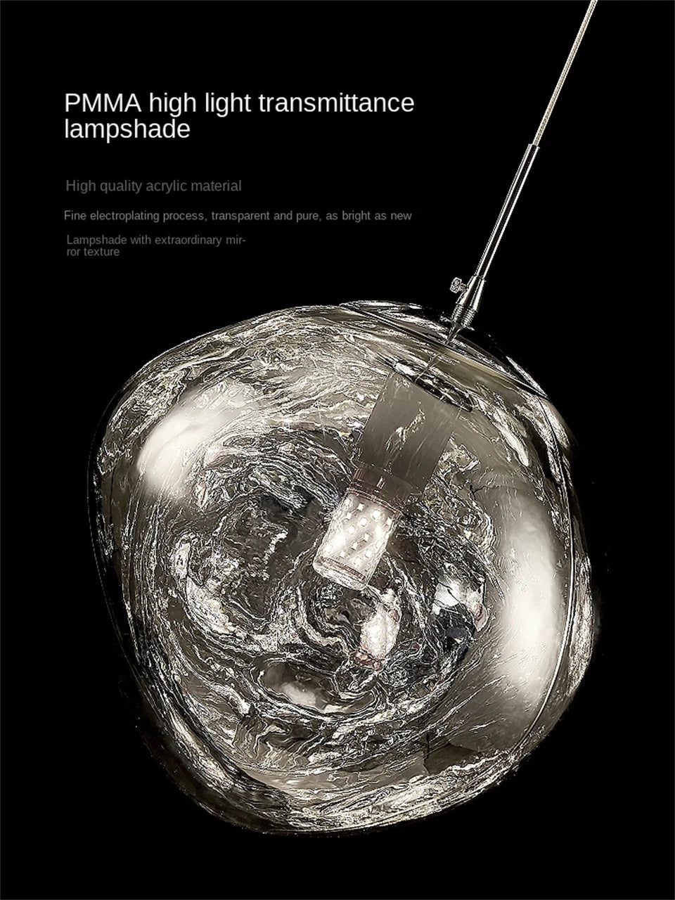 Nordic LED Lava Ceiling Pendant Lamp Glass Pendant Lights Modern Lighting Living Room Indoor Decor Home Fixtures Kitchen Hanging
