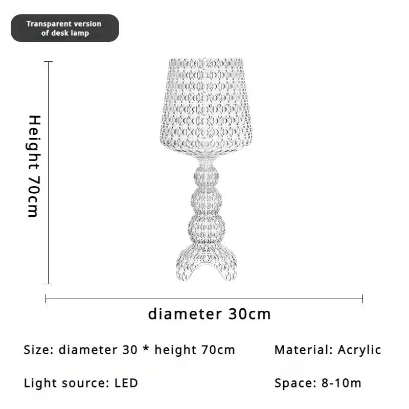 Italian Kartell Living Room Floor Lamp Designer, Artistic Decoration, Hollowed Out Internet Famous Ornament, Ins Style Bedroom L