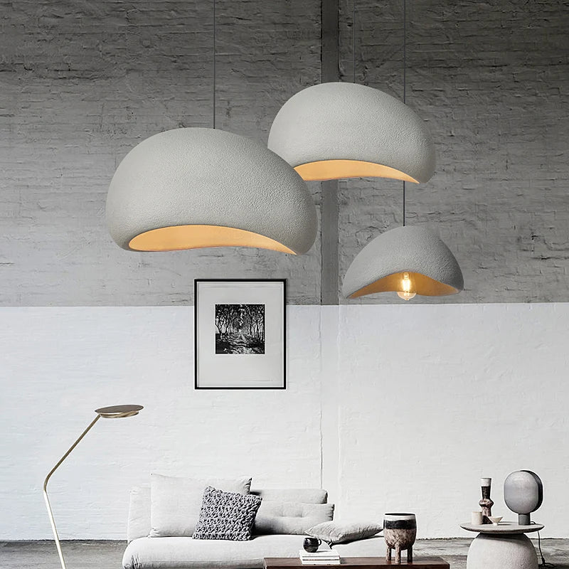 Japanese Wabi Sabi Chandelier Modern LED Pendant Lights for Dining Living Room Bedroom Bar Designer Homestay E27 Hanging Lamps