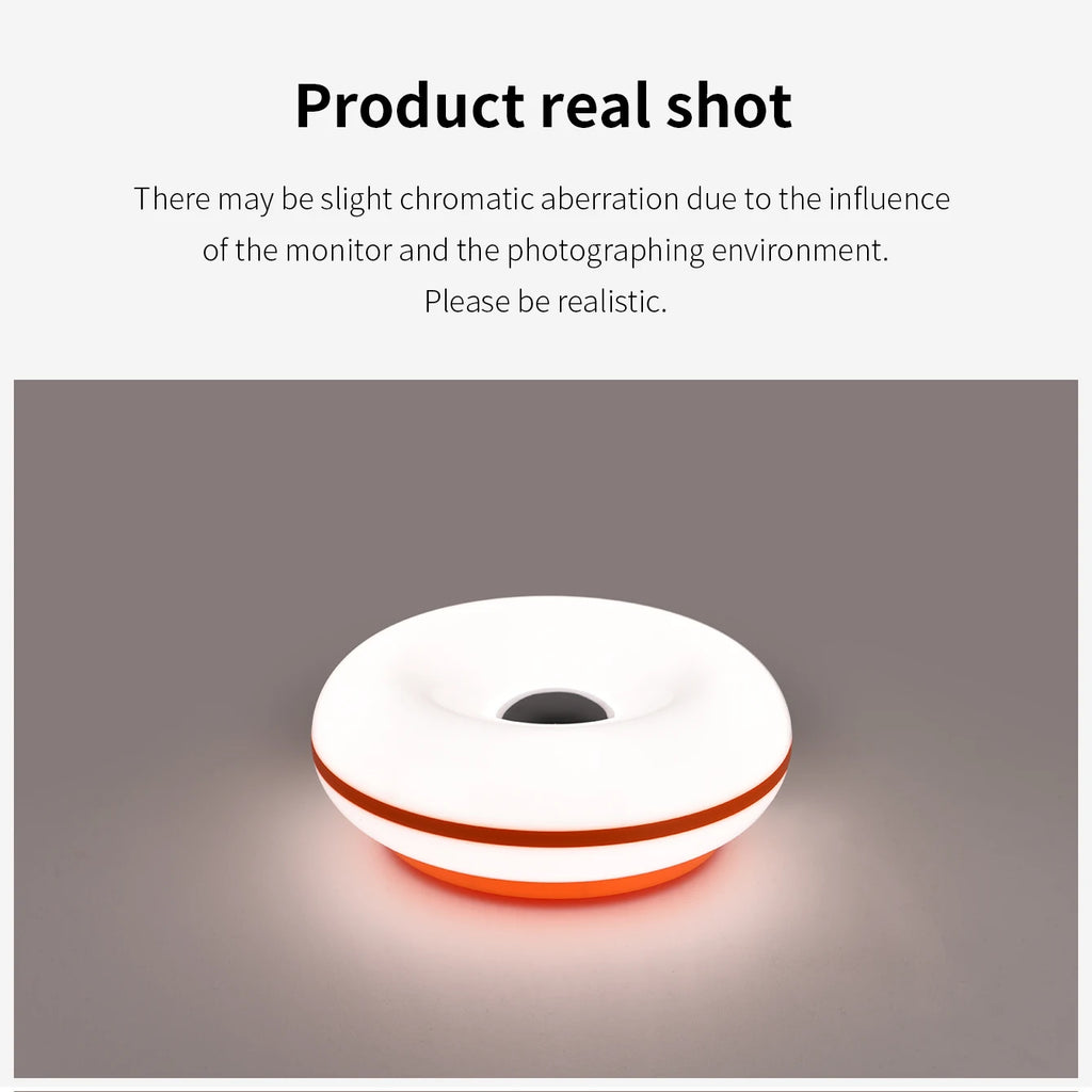 Bauhaus Table Lamp USB Plug Bedroom Bedside Lamp Living Room Dining Room Decoration Donut Ambient Light