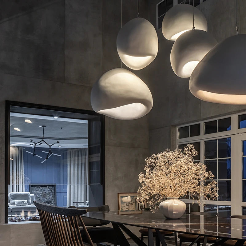 Japanese Wabi Sabi Chandelier Modern LED Pendant Lights for Dining Living Room Bedroom Bar Designer Homestay E27 Hanging Lamps