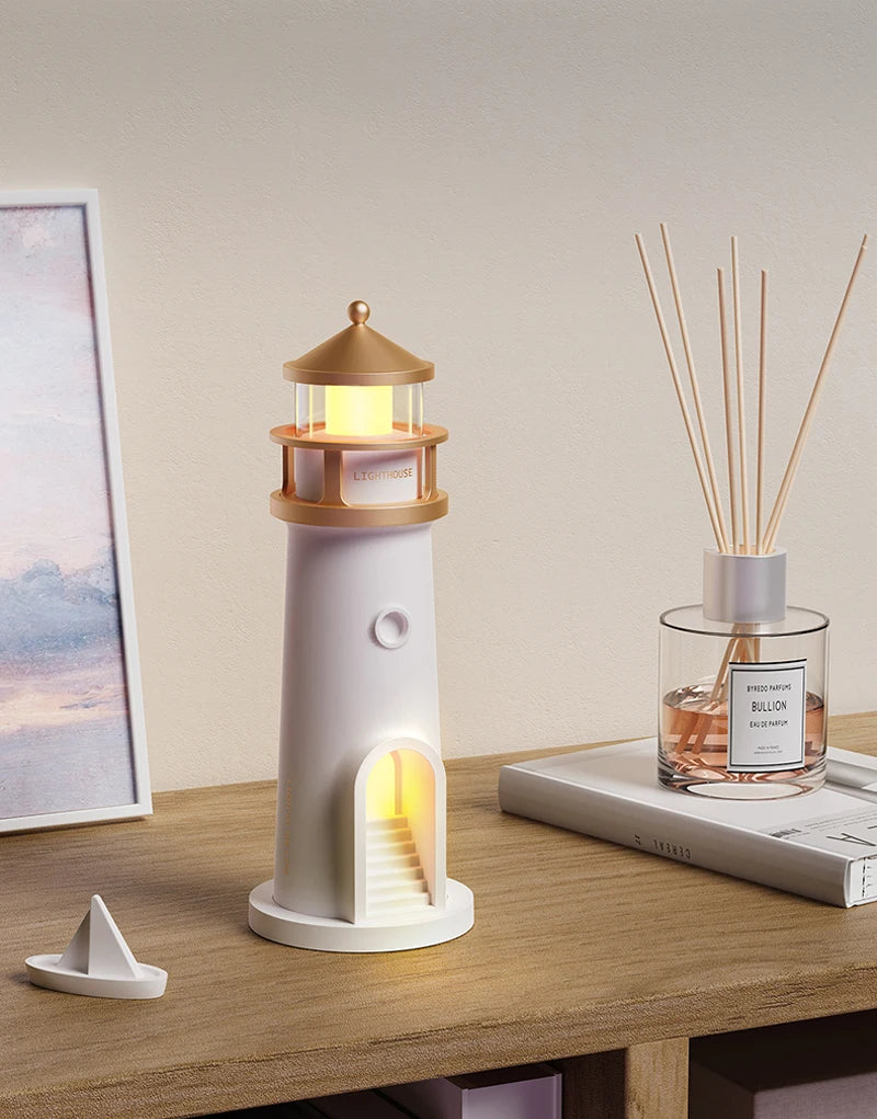 Moon Lamp Projection Lighthouse Lamps Night Light Remote Control Bluetooth Music Motion Sensor Ambient Lights Xmas Birthday Gift