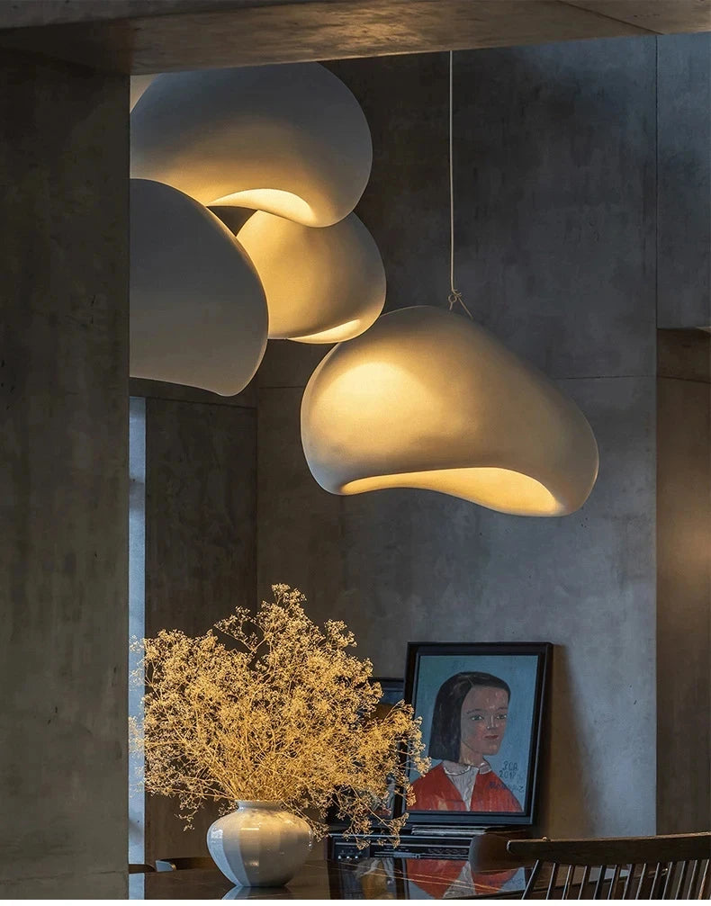 Japanese Wabi Sabi Chandelier Modern LED Pendant Lights for Dining Living Room Bedroom Bar Designer Homestay E27 Hanging Lamps