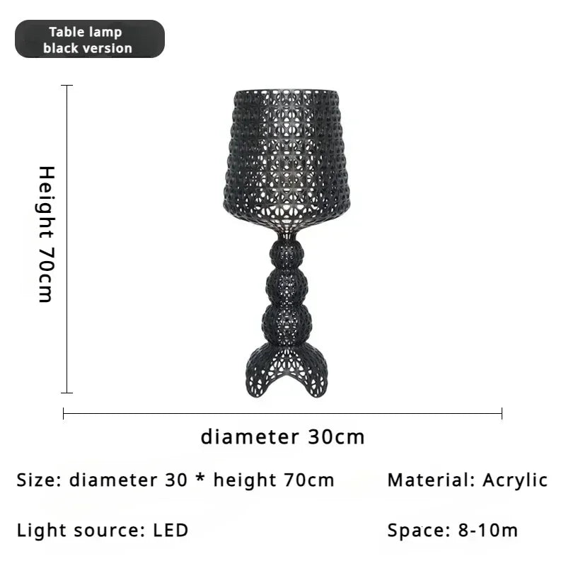Italian Kartell Living Room Floor Lamp Designer, Artistic Decoration, Hollowed Out Internet Famous Ornament, Ins Style Bedroom L